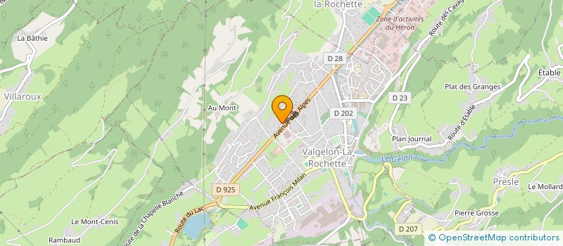 localisation de l'entreprise CGCS à VALGELON-LA ROCHETTE