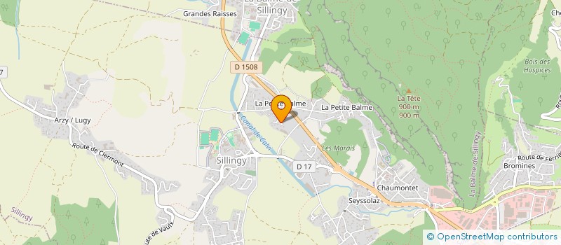 localisation de l'entreprise CGD  SILLINGY