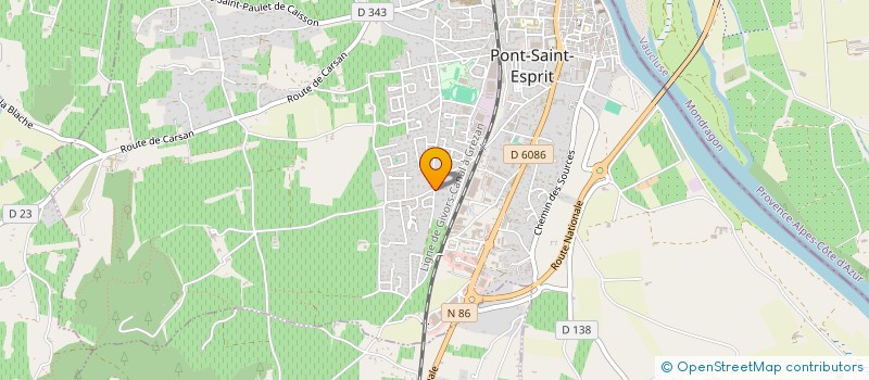 localisation de l'entreprise CGD  PONT-SAINT-ESPRIT