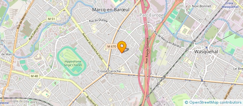 localisation de l'entreprise CGD CONSEIL à MARCQ-EN-BARŒUL