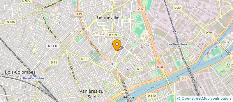 localisation de l'entreprise CGDD DISTRIBUTION à GENNEVILLIERS