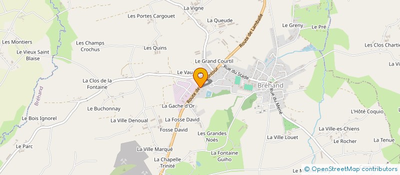 localisation de l'entreprise CGE  BREHAND