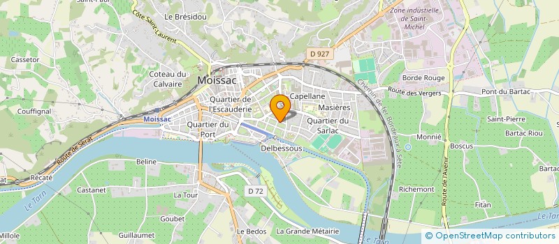 localisation de l'entreprise CGE COLLECTION  MOISSAC