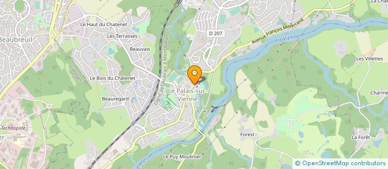 localisation de l'entreprise CGE EURL  LE PALAIS-SUR-VIENNE