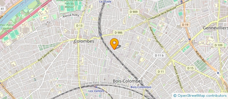 localisation de l'entreprise CGEPMA à COLOMBES