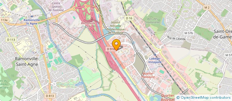 localisation de l'entreprise CGERE  LABEGE