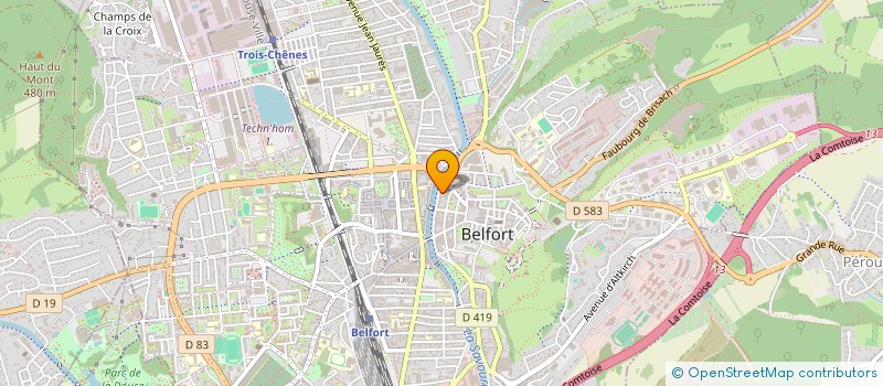 localisation de l'entreprise CGES PATRIMOINE  BELFORT