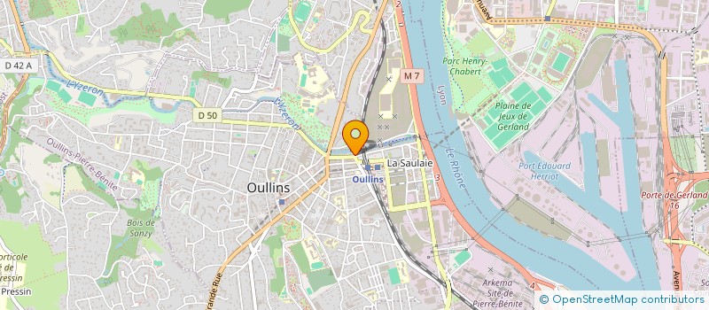 localisation de l'entreprise CGF  OULLINS-PIERRE-BENITE