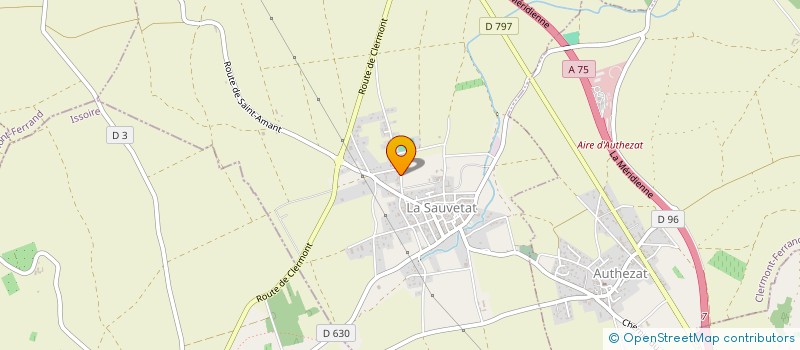 localisation de l'entreprise CGF  LA SAUVETAT