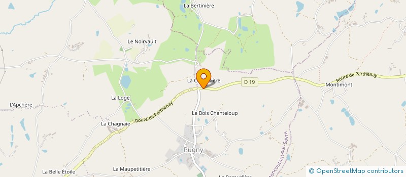 localisation de l'entreprise CGF (CHARRIER GESTION DE FONDS)  MONCOUTANT-SUR-SEVRE