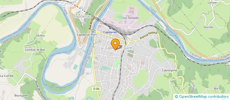 localisation de l'entreprise CGF ELECTRICITE à CAPDENAC-GARE