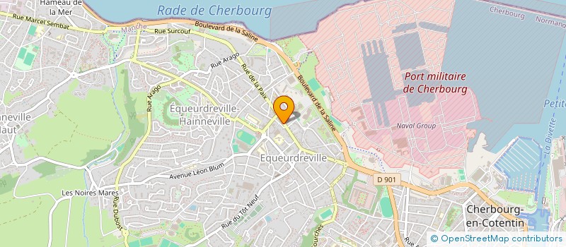 localisation de l'entreprise CGF LOGISTIQUE à CHERBOURG-EN-COTENTIN