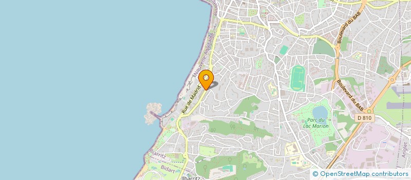 localisation de l'entreprise CGF MILADY à BIARRITZ