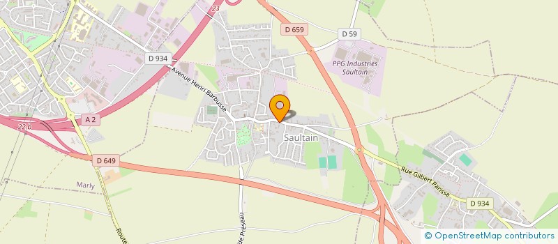 localisation de l'entreprise CGFC  SAULTAIN