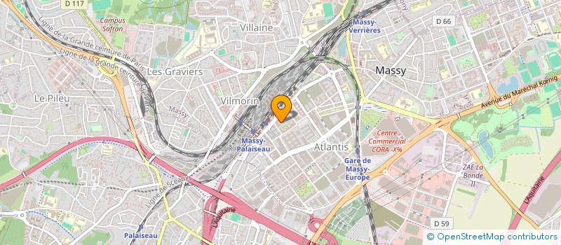 localisation de l'entreprise CGG EXPLO à MASSY