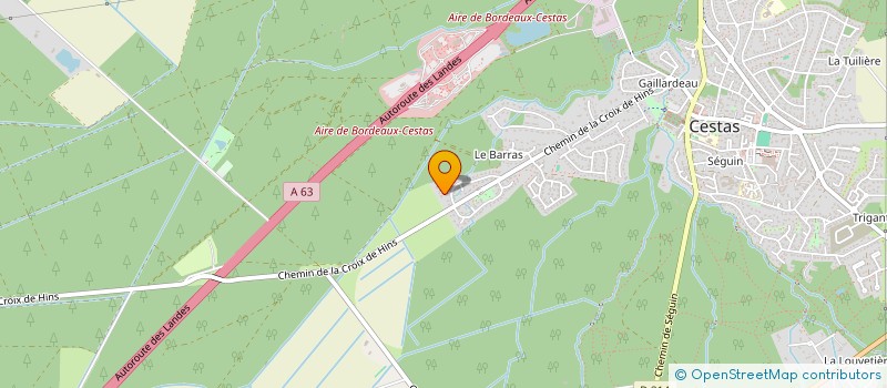 localisation de l'entreprise CGGP  CESTAS