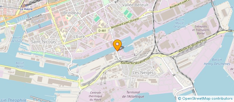 localisation de l'entreprise CGGS à LE HAVRE