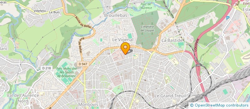 localisation de l'entreprise CGH à LIMOGES