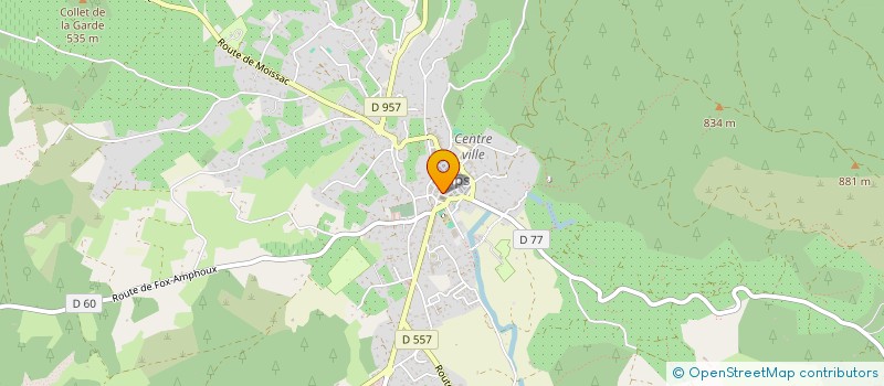 localisation de l'entreprise CGH - CUISINE GASTRONOMIE HOTELLERIE -  AUPS