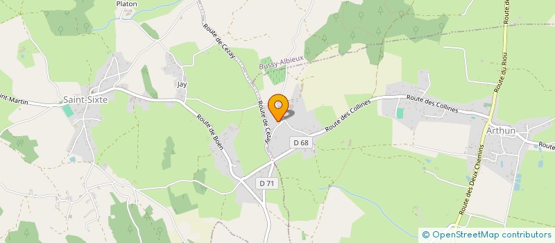 localisation de l'entreprise CGHI  ARTHUN