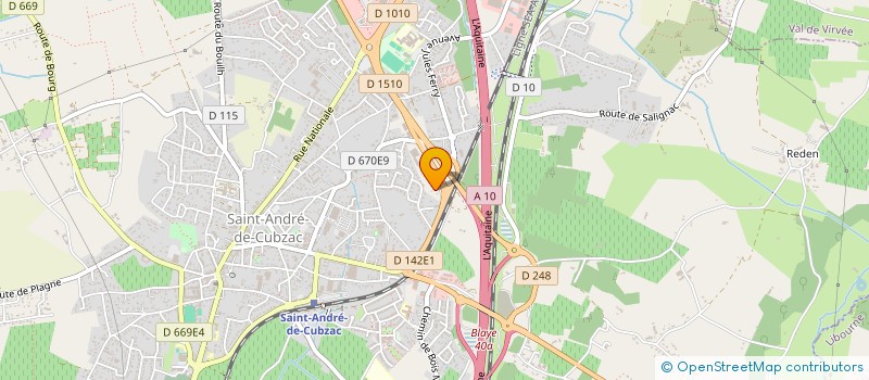 localisation de l'entreprise CGHL COURTAGE  BORDEAUX