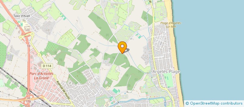 localisation de l'entreprise CGHL INVEST  ARGELES-SUR-MER