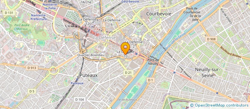 localisation de l'entreprise CGI FRANCE à PUTEAUX