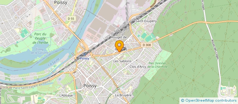 localisation de l'entreprise CGIF - IMMO.COM  POISSY