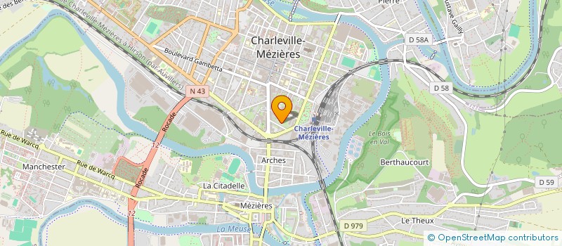 localisation de l'entreprise CGINVEST à CHARLEVILLE-MEZIERES