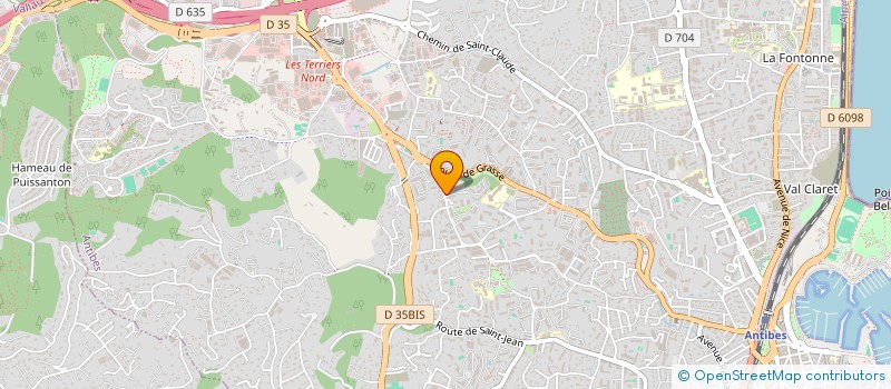 localisation de l'entreprise CGJJ  ANTIBES