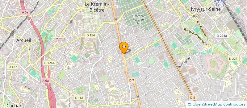 localisation de l'entreprise CGK  VILLEJUIF