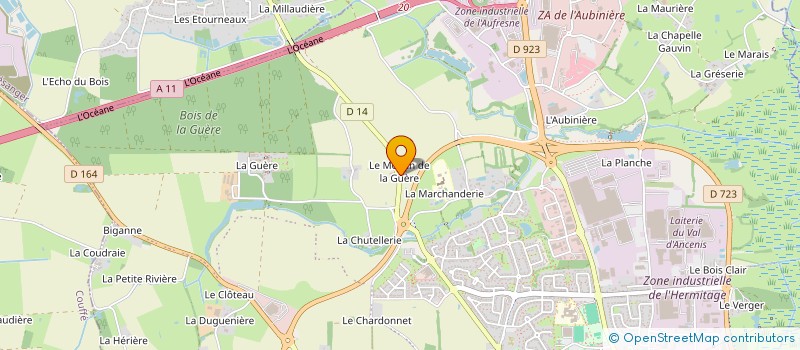 localisation de l'entreprise CGK IMMOBILIER  ANCENIS-SAINT-GEREON