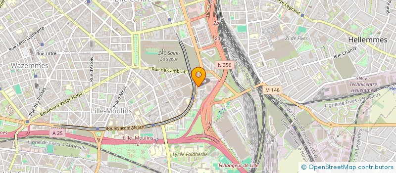 localisation de l'entreprise CGK INVEST à LILLE