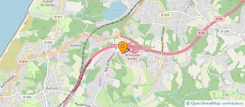 localisation de l'entreprise CGL à BIDART