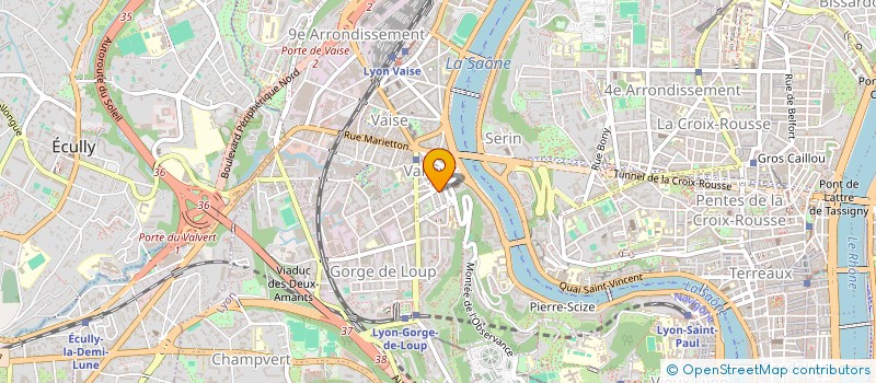 localisation de l'entreprise CGL  LYON