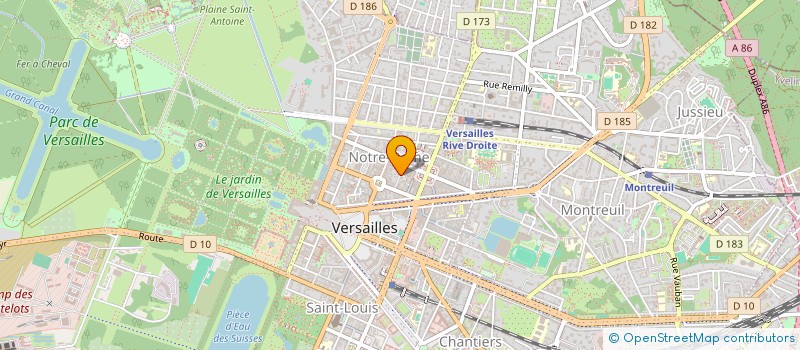 localisation de l'entreprise CGL BAT à VERSAILLES