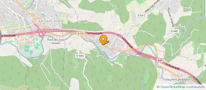 localisation de l'entreprise CGL IMMO  LE THOLONET