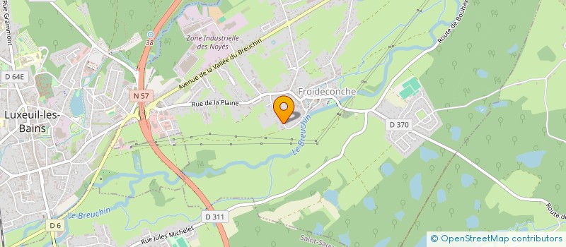 localisation de l'entreprise CGL IMMOBILIER à LUXEUIL-LES-BAINS