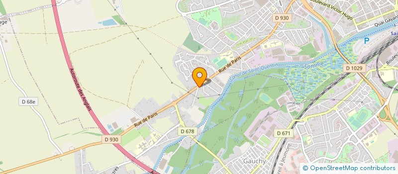 localisation de l'entreprise CGL JEUX BILLARD PICARD à SAINT-QUENTIN