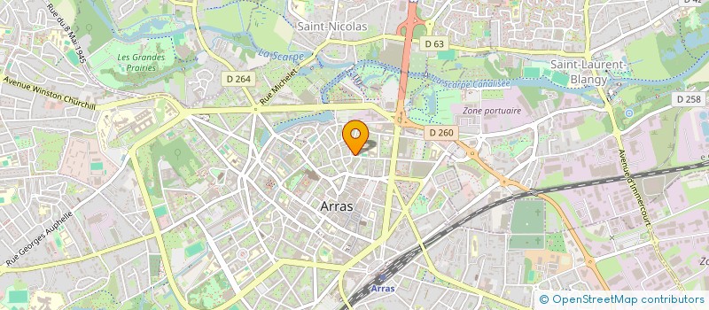 localisation de l'entreprise CGL PATRIMOINE à ARRAS