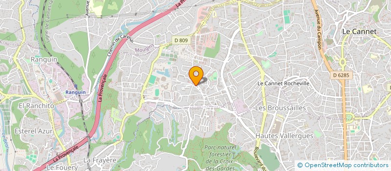localisation de l'entreprise CGLAB à LE CANNET