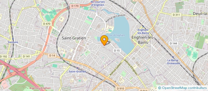 localisation de l'entreprise CGLAC à ENGHIEN LES BAINS