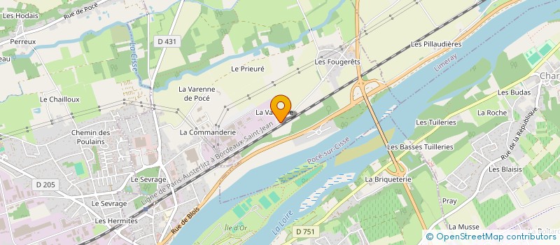 localisation de l'entreprise CGLI  POCE-SUR-CISSE