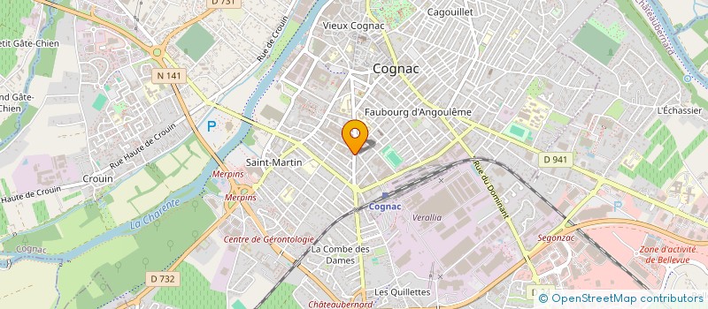 localisation de l'entreprise CGLM à COGNAC
