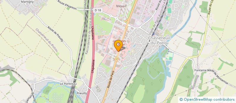 localisation de l'entreprise CGM à CHASSENEUIL-DU-POITOU