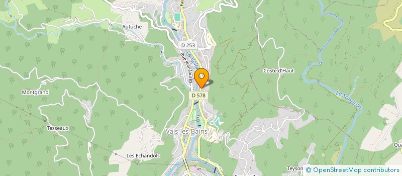 localisation de l'entreprise CGM à VALS-LES-BAINS