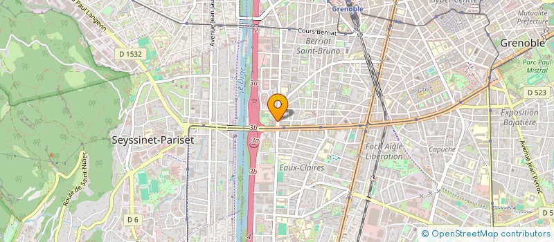 localisation de l'entreprise CGM à GRENOBLE