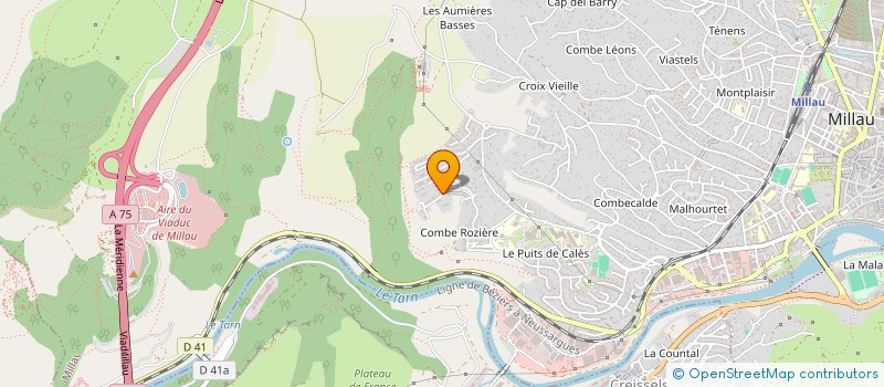 localisation de l'entreprise CGM à MILLAU