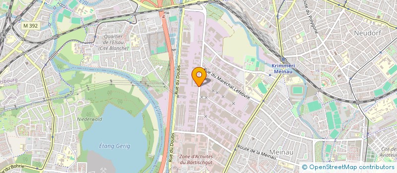 localisation de l'entreprise CGM DUNKERQUE à STRASBOURG