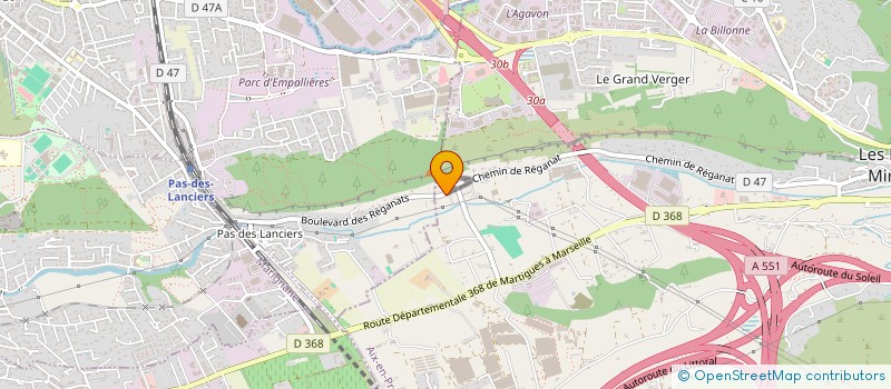 localisation de l'entreprise CGM FORMATION à LES PENNES-MIRABEAU